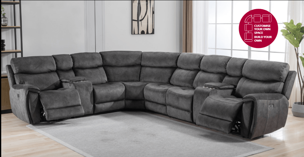 Seville Fabric Modular Corner Sofa - Lakeland Sofa Warehouse