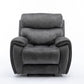 Seville Fabric Modular Recliner Sofa in dark grey, featuring electric recline and USB ports.