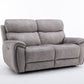 Seville Fabric Modular Recliner Sofa in grey with electric reclining and USB ports.