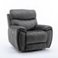 Seville Fabric Modular Recliner Sofa in stylish grey with electric reclining functions.