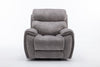 Seville Fabric Modular Recliner Sofa in grey with electric reclining and USB ports.