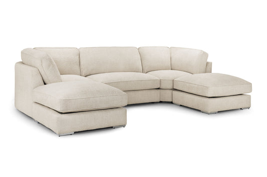 The Inga Fabric U Shaped Corner Sofa - Lakeland Sofa Warehouse