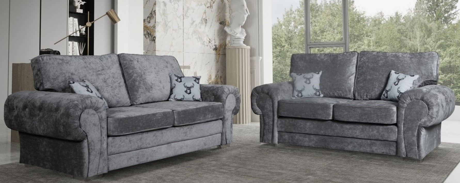 Verona Fabric Formal Back Sofa Collection - Lakeland Sofa Warehouse