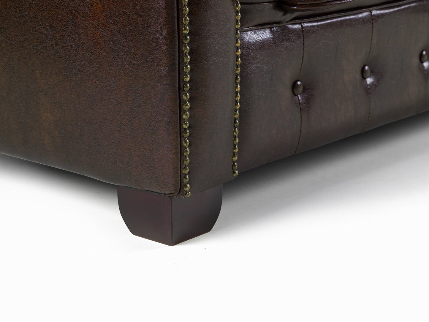 Antique Chesterfield Leather Full Corner SofaSuites and sofasLakeland Sofa Warehouse 