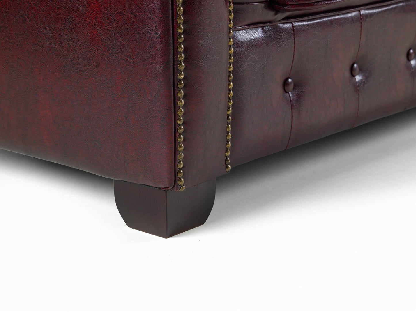 Antique Chesterfield Leather Full Corner SofaSuites and sofasLakeland Sofa Warehouse 
