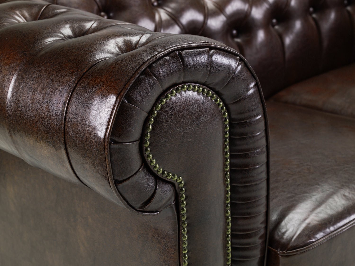 Antique Chesterfield Leather Full Corner SofaSuites and sofasLakeland Sofa Warehouse 