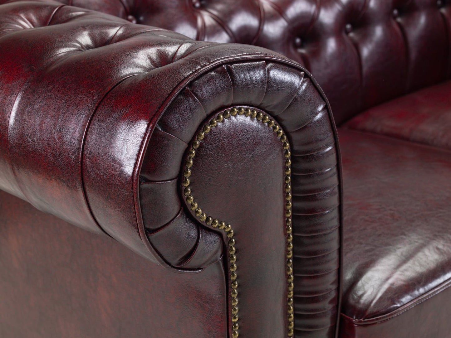 Antique Chesterfield Leather Full Corner SofaSuites and sofasLakeland Sofa Warehouse 