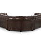 Antique Chesterfield Leather Full Corner SofaSuites and sofasLakeland Sofa Warehouse 