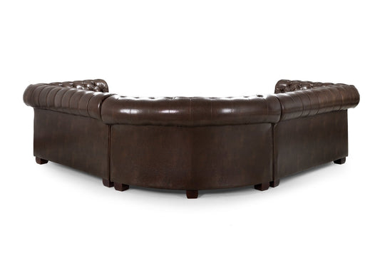 Antique Chesterfield Leather Full Corner SofaSuites and sofasLakeland Sofa Warehouse 
