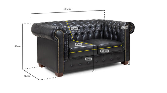 Antique Chesterfield Leather SofaSuites and sofasLakeland Sofa Warehouse 