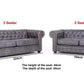 Arnside Suede Chesterfield Sofa CollectionSuites and sofasLakeland Sofa Warehouse 