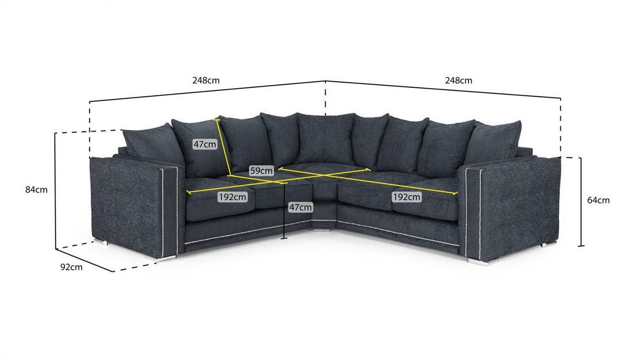 Beetham Fabric Full Corner SuiteSuites and sofasLakeland Sofa Warehouse 