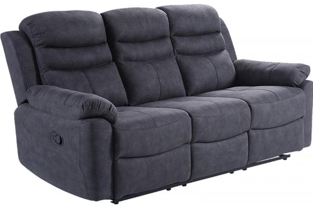 Caldbeck Gloucester Fabric Recliner Sofa Collection - CharcoalSuites and sofasLakeland Sofa Warehouse 