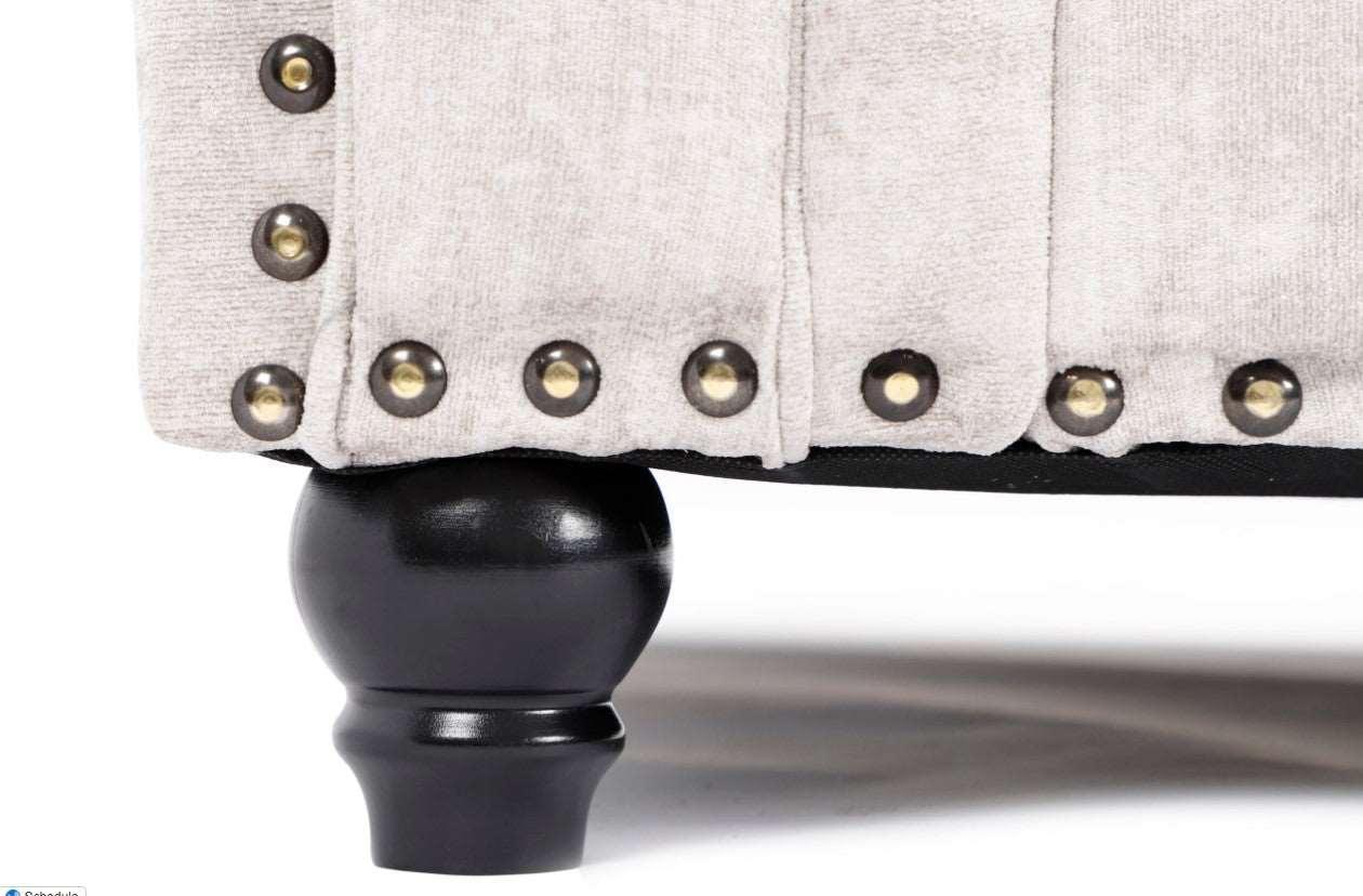 Calder Fabric Corner Sofa  - Platinum & StoneSuites and sofasLakeland Sofa Warehouse 
