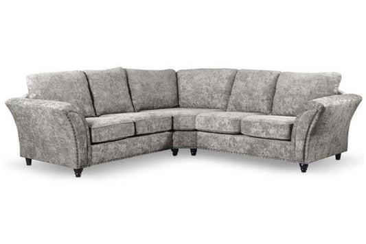 Calder Fabric Corner Sofa  - Platinum & StoneSuites and sofasLakeland Sofa Warehouse 
