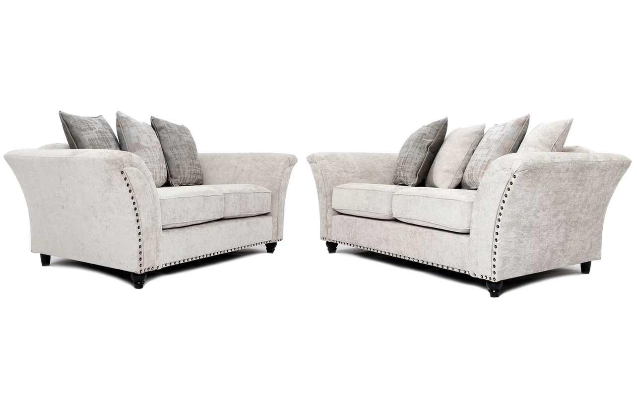 Calder Fabric Sofa Collection - Alaska Platinum & StoneSuites and sofasLakeland Sofa Warehouse 