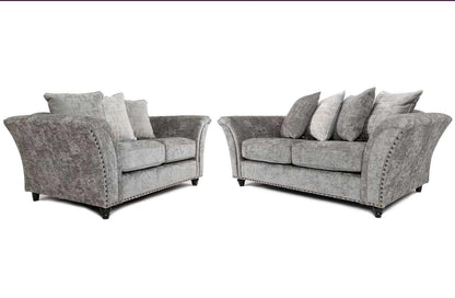 Calder Fabric Sofa Collection - Alaska Platinum & StoneSuites and sofasLakeland Sofa Warehouse 