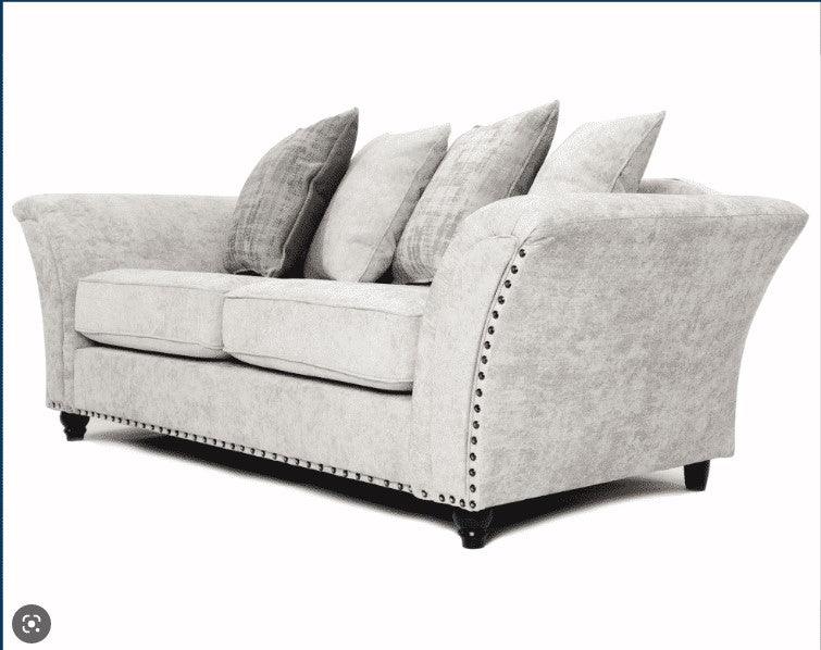 Calder Fabric Sofa Collection - Alaska Platinum & StoneSuites and sofasLakeland Sofa Warehouse 