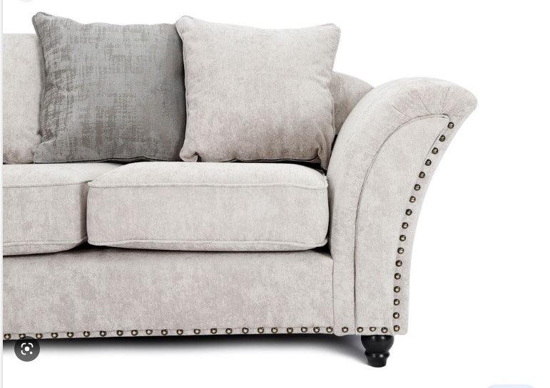 Calder Fabric Sofa Collection - Alaska Platinum & StoneSuites and sofasLakeland Sofa Warehouse 