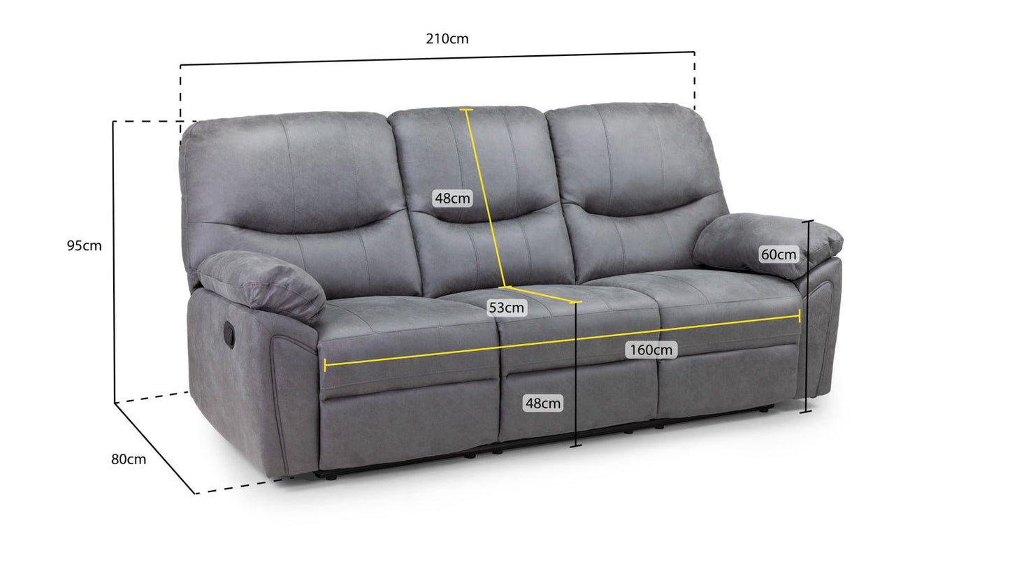 Dent Fabric Recliner Sofa SetSuites and sofasLakeland Sofa Warehouse 