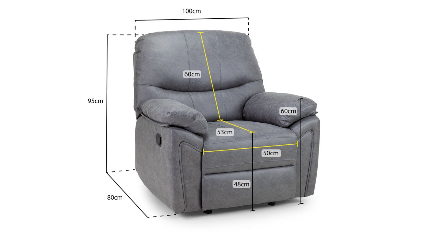 Dent Fabric Recliner Sofa SetSuites and sofasLakeland Sofa Warehouse 