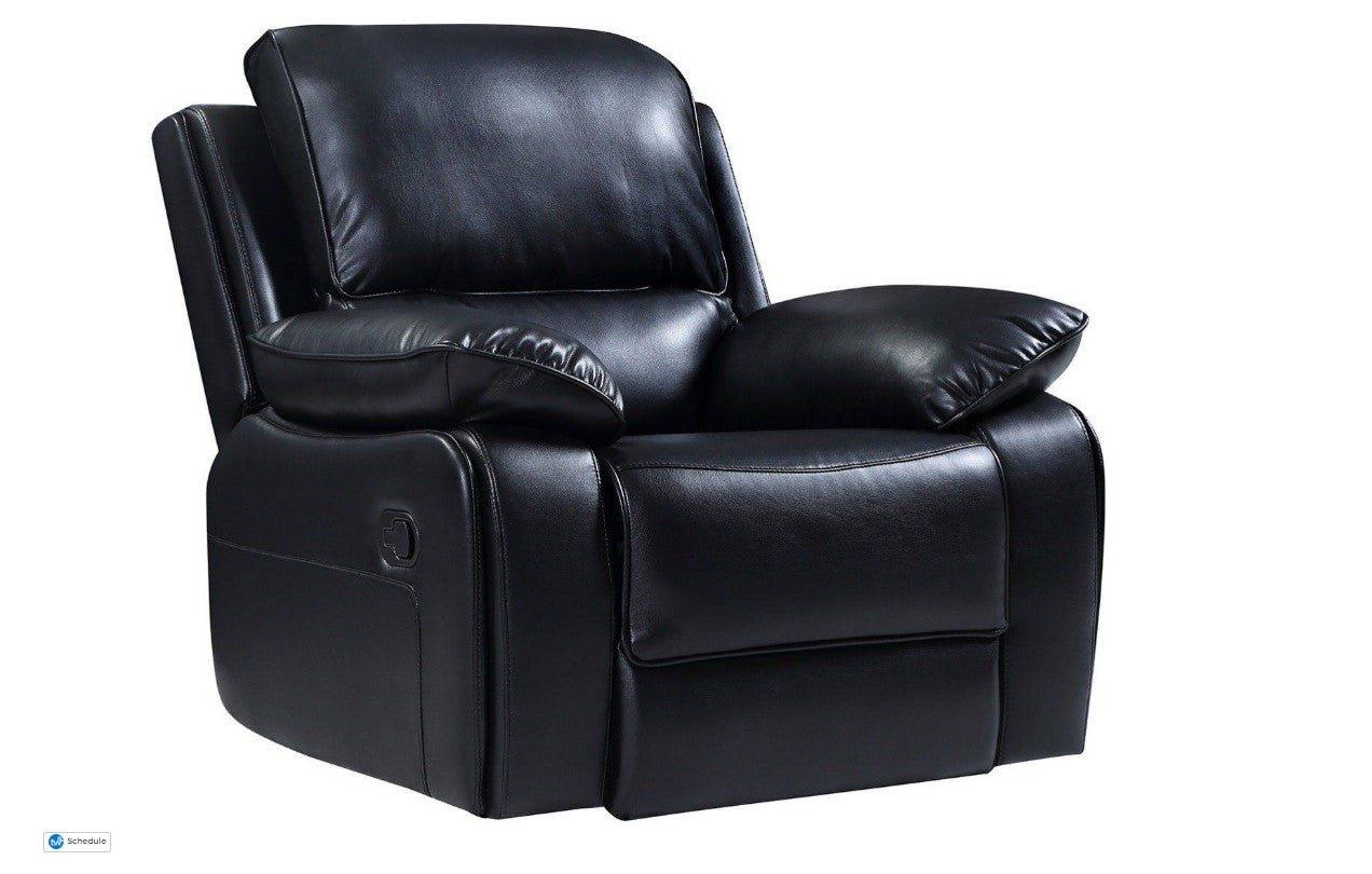 Harker Leather Recliner Sofa Set - BlackSuites and sofasLakeland Sofa Warehouse 