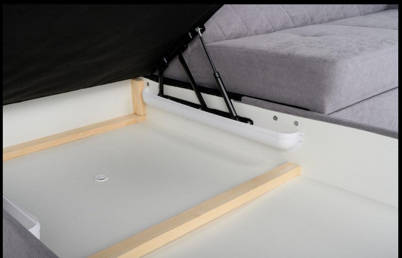 Hilton Storage Corner Sofa Bed With Headrestssofa bedLakeland Sofa Warehouse 