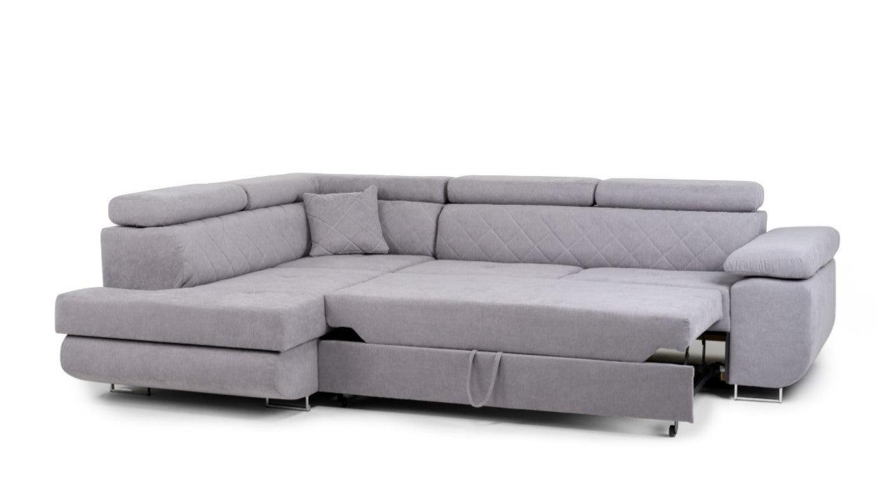 Hilton Storage Corner Sofa Bed With Headrestssofa bedLakeland Sofa Warehouse 