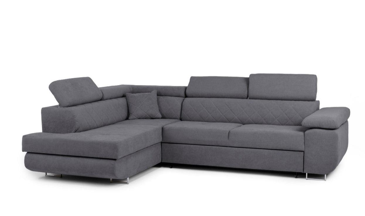 Hilton Storage Corner Sofa Bed With Headrestssofa bedLakeland Sofa Warehouse 