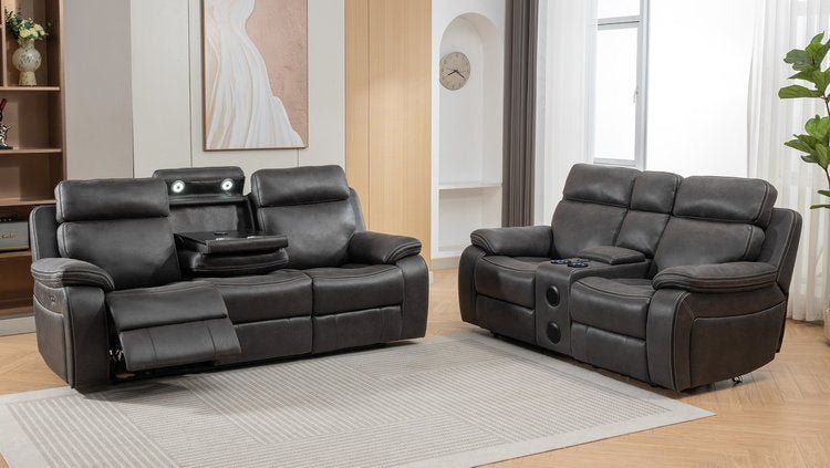 Ivana Tech Power Recliner Sofa With Bluetooth - Lakeland Sofa Warehouse