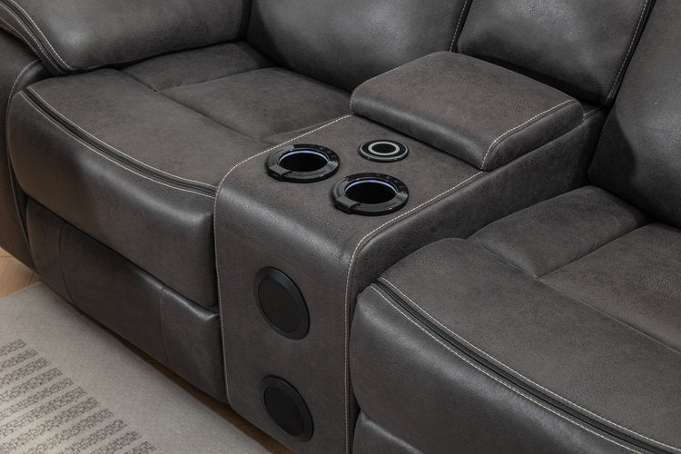 Ivana Tech Power Recliner Sofa With Bluetooth - Lakeland Sofa Warehouse