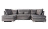 Levens U Shaped Sofa In Plush VelvetSuites and sofasLakeland Sofa Warehouse 