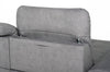 Mosedale Fabric Corner Sofa Bed - Greysofa bedLakeland Sofa Warehouse 