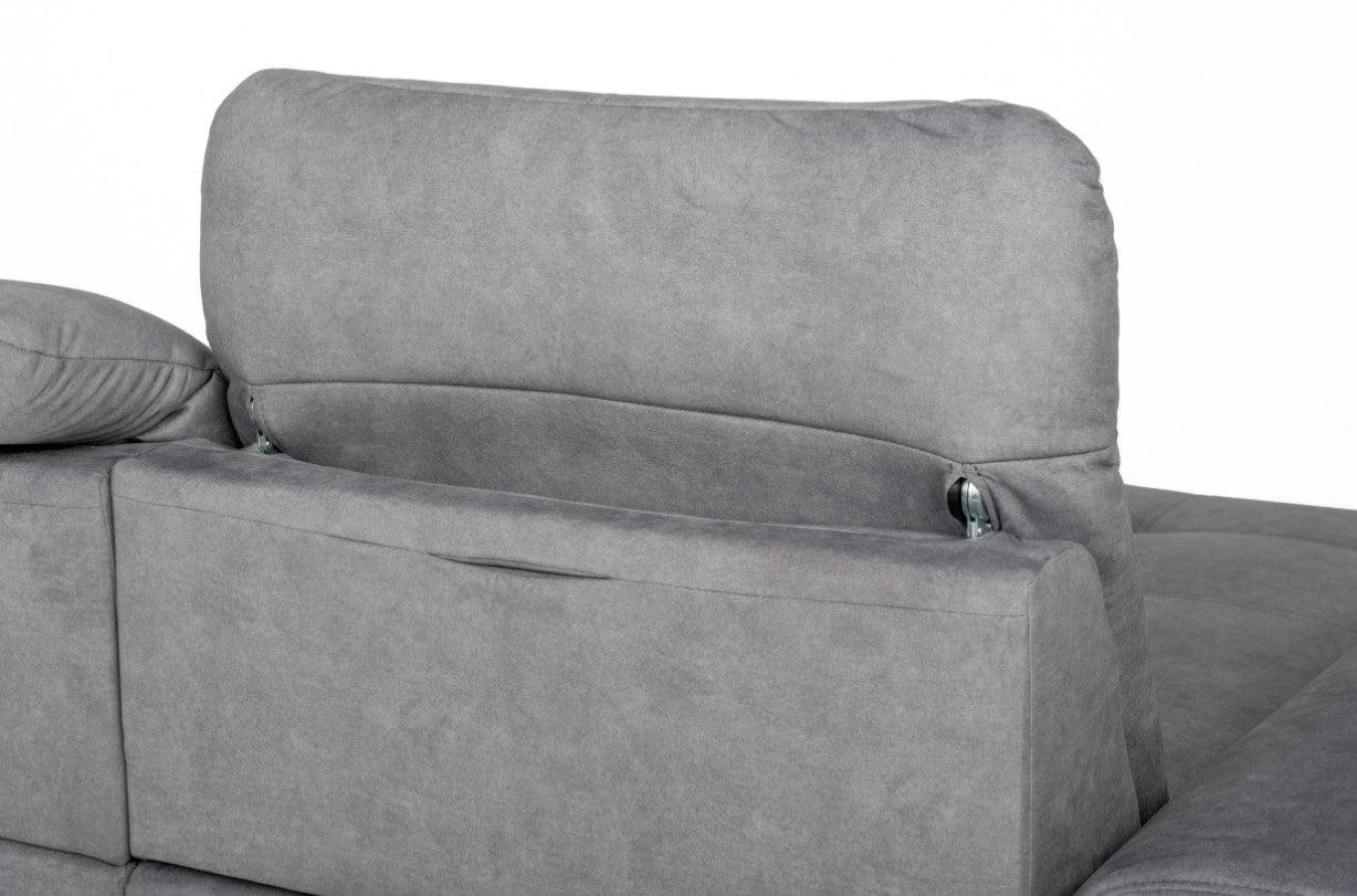 Mosedale Fabric Corner Sofa Bed - Greysofa bedLakeland Sofa Warehouse 