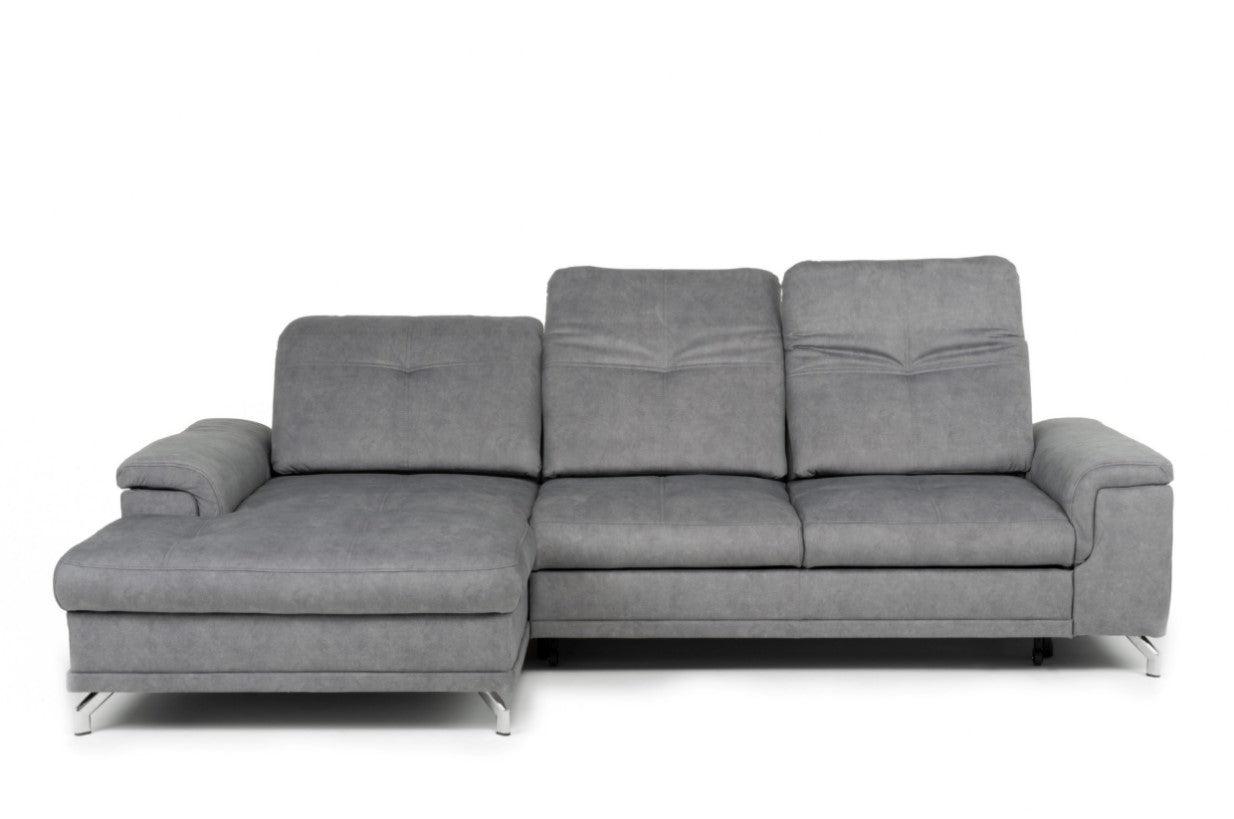 Mosedale Fabric Corner Sofa Bed - Greysofa bedLakeland Sofa Warehouse 