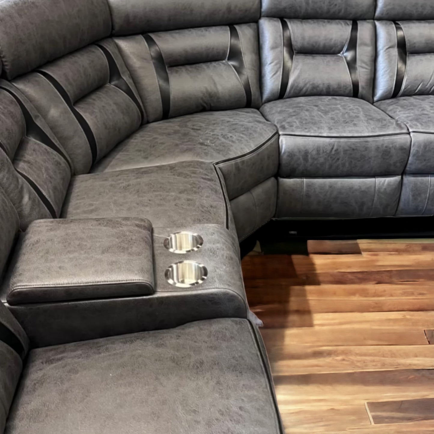 Newton Power Recliner Corner Sofa In GreySuites and sofasLakeland Sofa Warehouse 