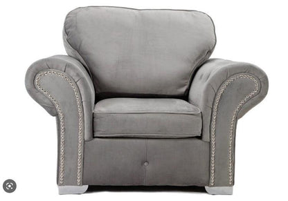 Orton Grey Plush Fabric Sofa CollectionSuites and sofasLakeland Sofa Warehouse 