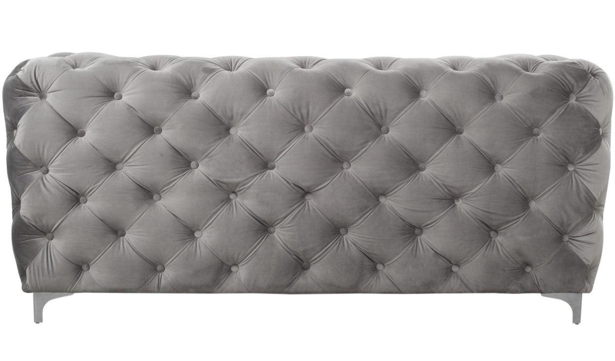 Stainton Button Grey Fabric SofaSuites and sofasLakeland Sofa Warehouse 