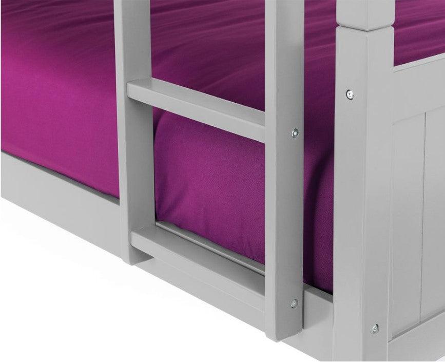 Close-up of The Bella Bunk Bed's ladder and frame in anthracite finish.