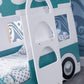 Campervan Wooden Bunk Bed with surfboard ladder, steering wheel, and realistic detailing.
