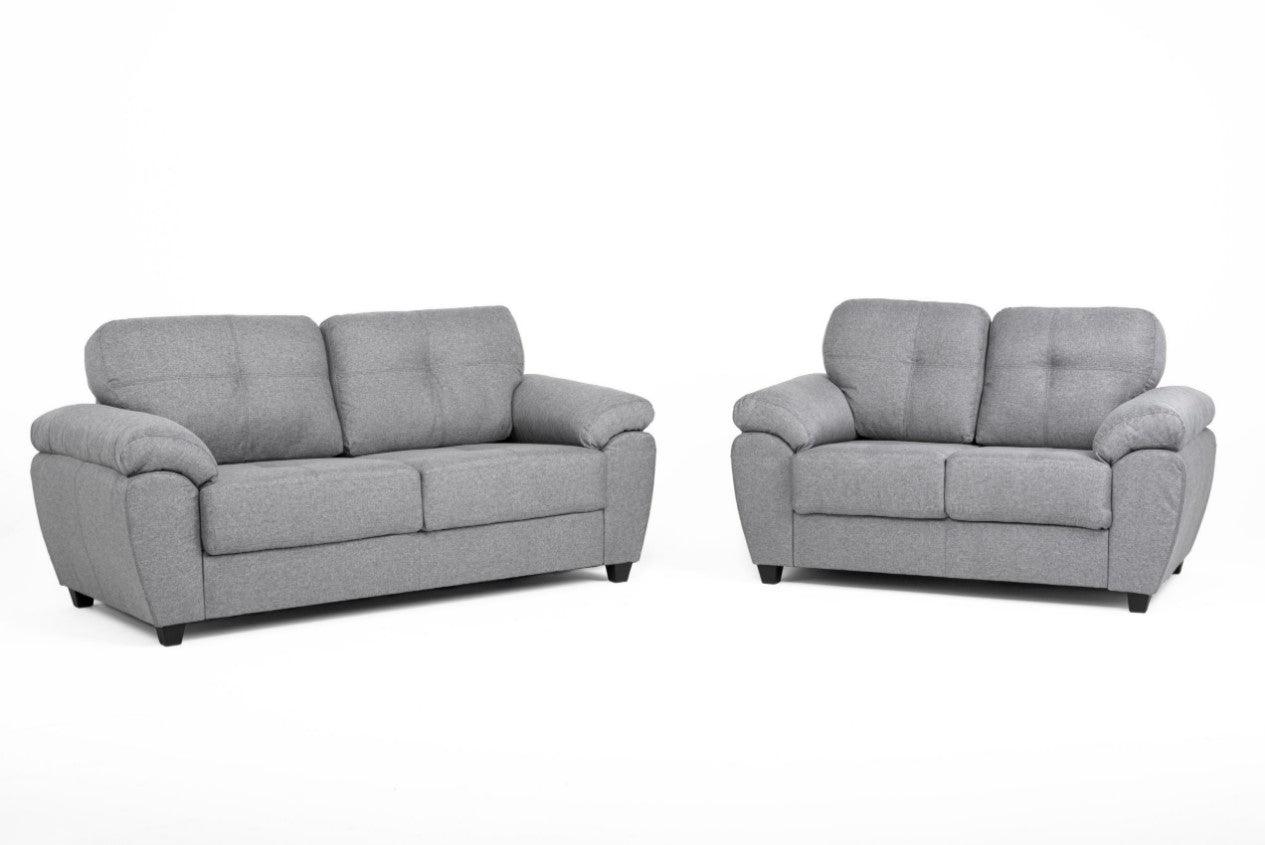 The Cautley Fabric Sofa Set - GreySuites and sofasLakeland Sofa Warehouse 